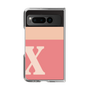Clear Case［ Original - initial two tone - X pink ］