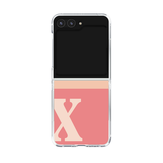 Clear Case［ Original - initial two tone - X pink ］