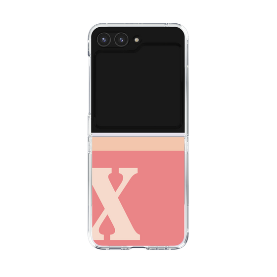Clear Case［ Original - initial two tone - X pink ］