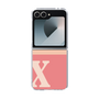 Clear Case［ オリジナル - initial two tone - X pink ］