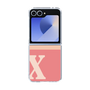 Clear Case［ オリジナル - initial two tone - X pink ］