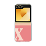 Clear Case［ オリジナル - initial two tone - X pink ］