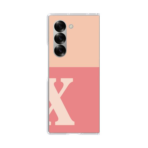 Clear Case［ オリジナル - initial two tone - X pink ］