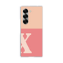 Clear Case［ オリジナル - initial two tone - X pink ］