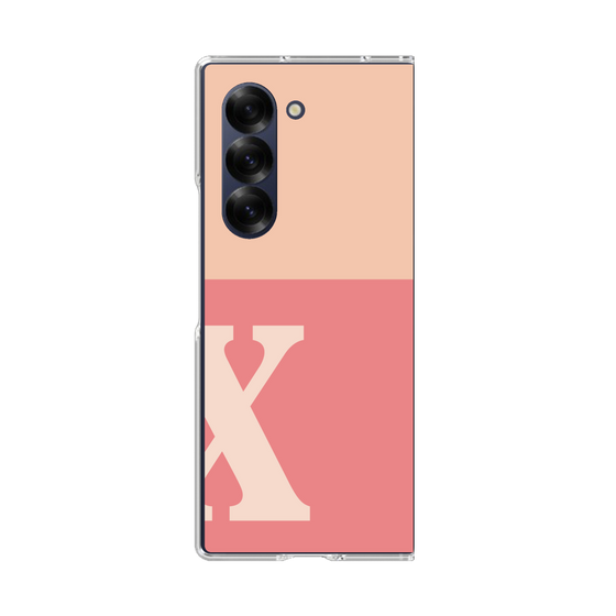 Clear Case［ オリジナル - initial two tone - X pink ］