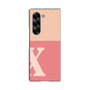 Clear Case［ オリジナル - initial two tone - X pink ］
