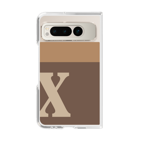 Clear Case［ Original - initial two tone - X brown ］