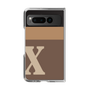 Clear Case［ Original - initial two tone - X brown ］