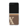 Clear Case［ Original - initial two tone - X brown ］