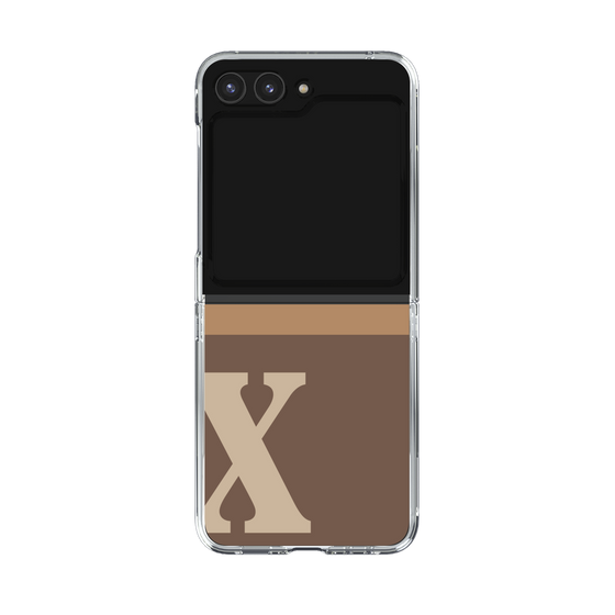 Clear Case［ Original - initial two tone - X brown ］