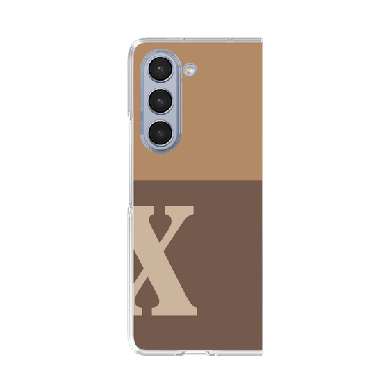 Clear Case［ Original - initial two tone - X brown ］