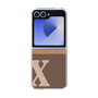 Clear Case［ オリジナル - initial two tone - X brown ］