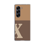 Clear Case［ オリジナル - initial two tone - X brown ］