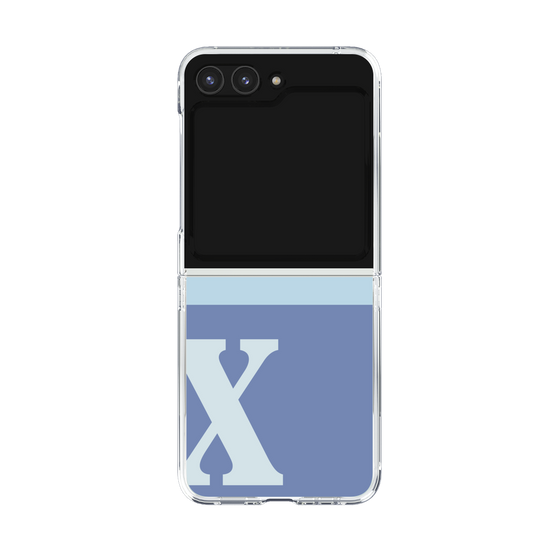 Clear Case［ Original - initial two tone - X blue ］