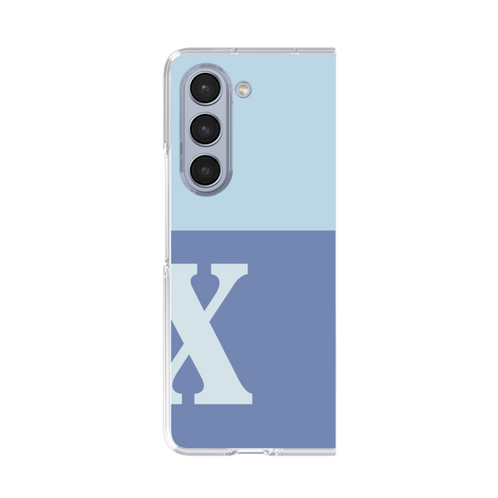 Clear Case［ Original - initial two tone - X blue ］
