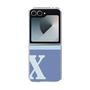 Clear Case［ オリジナル - initial two tone - X blue ］