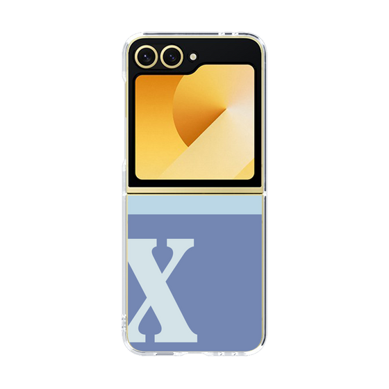 Clear Case［ オリジナル - initial two tone - X blue ］