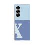 Clear Case［ オリジナル - initial two tone - X blue ］