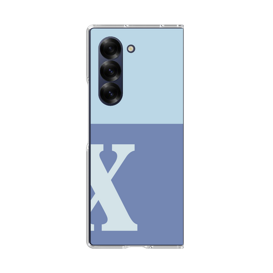 Clear Case［ オリジナル - initial two tone - X blue ］