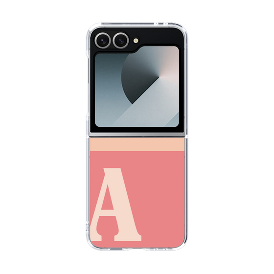 Clear Case［ オリジナル - initial two tone - A pink ］