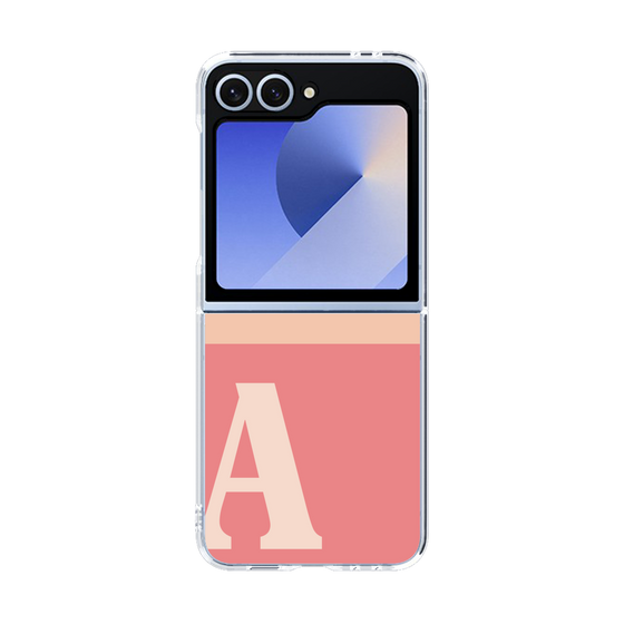 Clear Case［ オリジナル - initial two tone - A pink ］