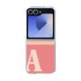 Clear Case［ オリジナル - initial two tone - A pink ］