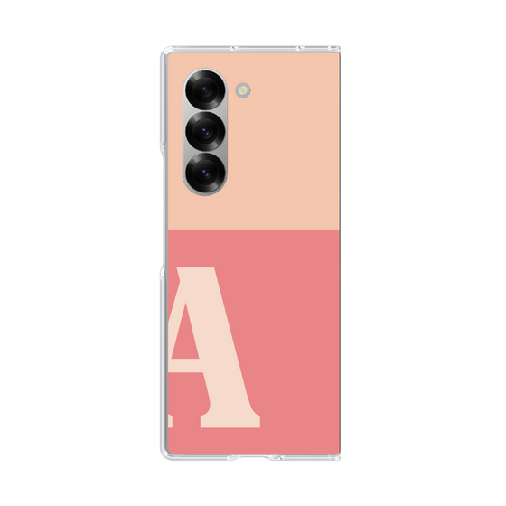 Clear Case［ オリジナル - initial two tone - A pink ］