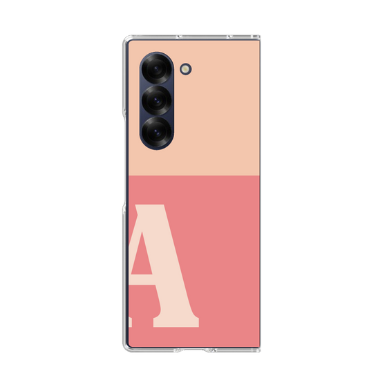 Clear Case［ オリジナル - initial two tone - A pink ］
