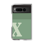 Clear Case［ Original - initial two tone - X green ］