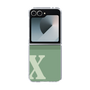 Clear Case［ オリジナル - initial two tone - X green ］