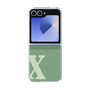 Clear Case［ オリジナル - initial two tone - X green ］