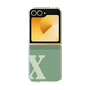 Clear Case［ オリジナル - initial two tone - X green ］