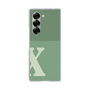 Clear Case［ オリジナル - initial two tone - X green ］