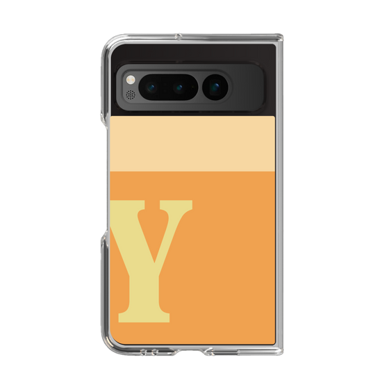 Clear Case［ Original - initial two tone - Y orange ］
