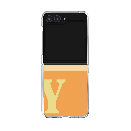 Clear Case［ Original - initial two tone - Y orange ］