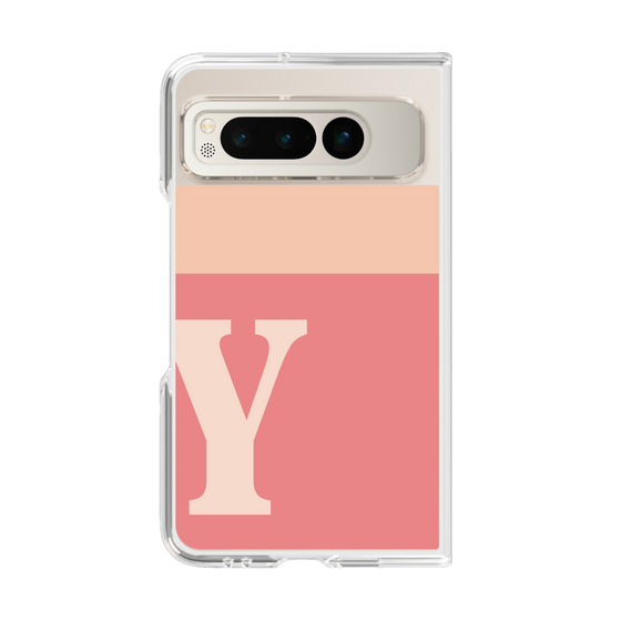 Clear Case［ Original - initial two tone - Y pink ］