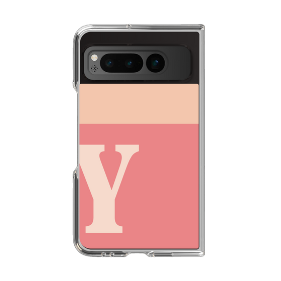 Clear Case［ Original - initial two tone - Y pink ］