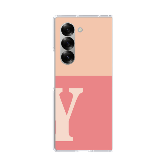 Clear Case［ オリジナル - initial two tone - Y pink ］