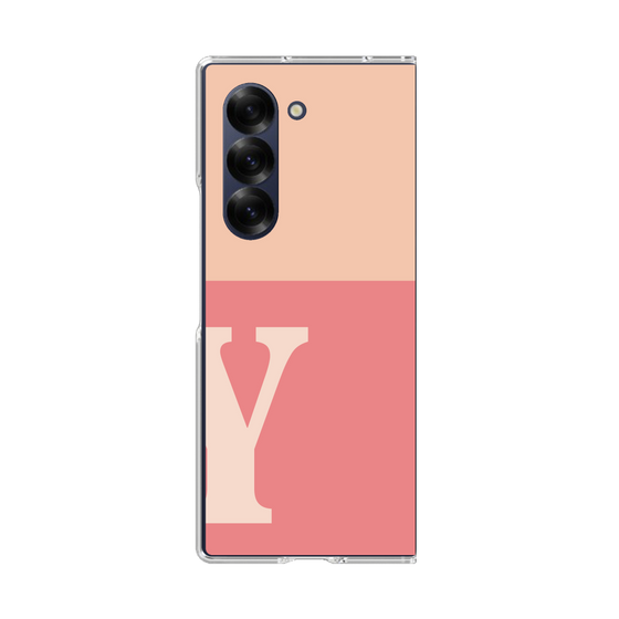 Clear Case［ オリジナル - initial two tone - Y pink ］