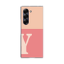 Clear Case［ オリジナル - initial two tone - Y pink ］