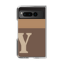 Clear Case［ Original - initial two tone - Y brown ］