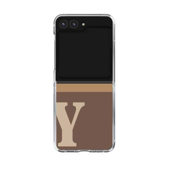 Clear Case［ Original - initial two tone - Y brown ］