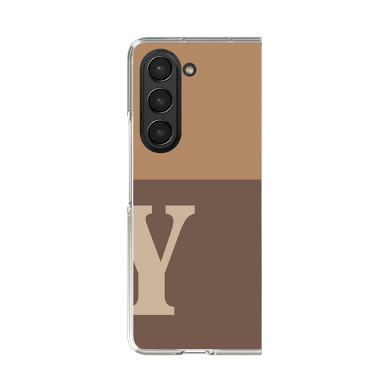 Clear Case［ Original - initial two tone - Y brown ］