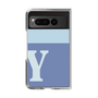 Clear Case［ Original - initial two tone - Y blue ］