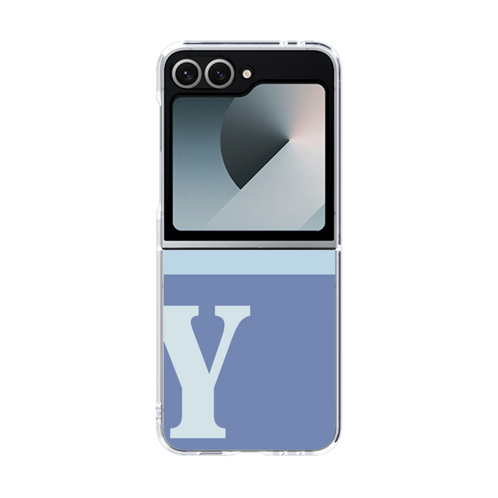 Clear Case［ オリジナル - initial two tone - Y blue ］