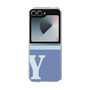 Clear Case［ オリジナル - initial two tone - Y blue ］