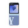 Clear Case［ オリジナル - initial two tone - Y blue ］