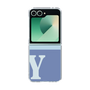 Clear Case［ オリジナル - initial two tone - Y blue ］