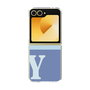 Clear Case［ オリジナル - initial two tone - Y blue ］
