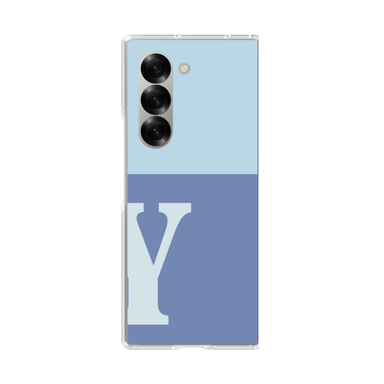 Clear Case［ オリジナル - initial two tone - Y blue ］
